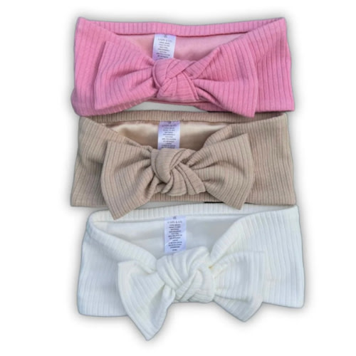 Newborn Satin Lined Bow Headband Gift Set – Aarin & Co.