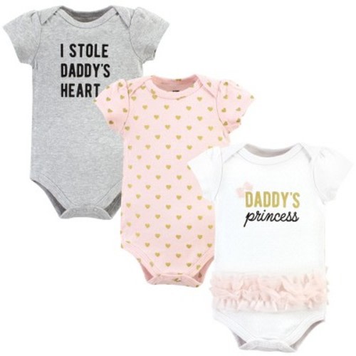 Hudson Baby Infant Girl Cotton Bodysuits, Daddys Princess Tutu, Size: 3-6 months