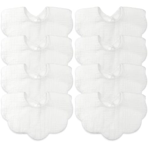 Baby Bibs Muslin Drool Teething Drooling Bibs for Baby Girl Boy Muslin Cotton