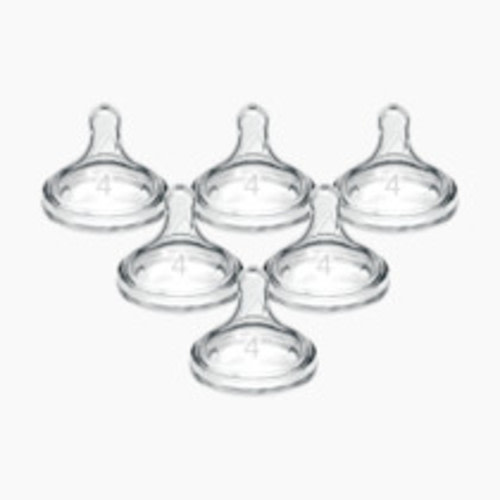Dr. Brown's Wide-Neck Nipple (6 Pack) - Clear, Level 4