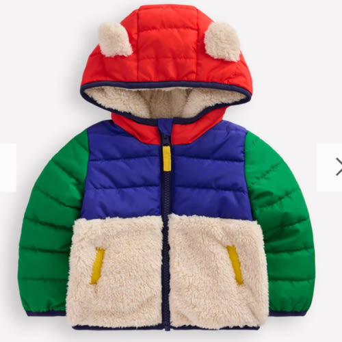 Mixed Borg Jacket-Multi Colour Block | Boden USA