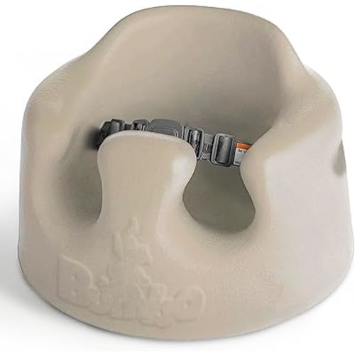 Bumbo Baby Floor Seat, Portable Infant Sit Up Activity and Eating Chair, Taupe