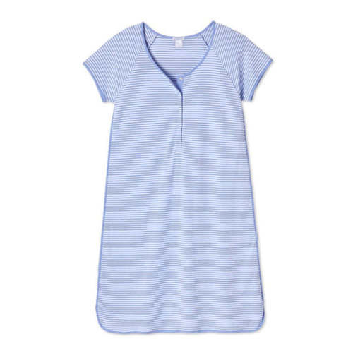 Pima Maternity Nightgown in Hydrangea — M