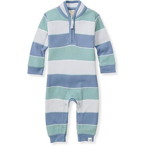 Burt's Bees Baby baby-boys Romper Jumpsuit, 100% Organic Cotton One-piece Short Sleeve Shortall, Long Sleeve Coverall