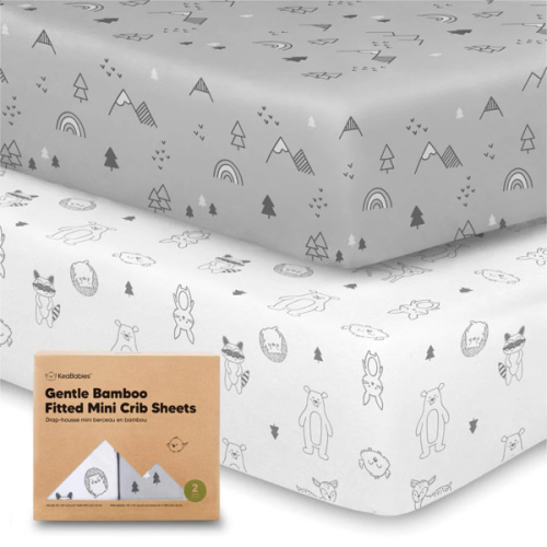 Isla Fitted Mini Crib Sheets - Woodland