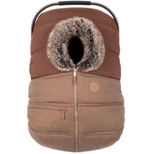 Petit Coulou Winter Car Seat Cover - Wool Collection - Chocolate - Clement