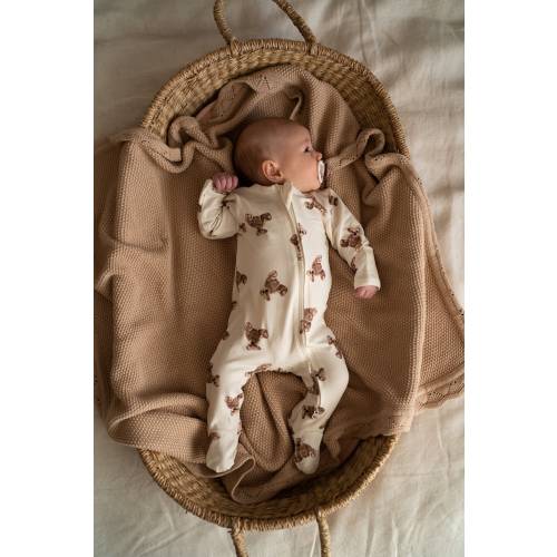 Bear print Baby Sleepsuit, Baby Boy, Baby Girl, Baby Shower Gift, Neutral Babies First Outfit, Baby Gift Hospital Bag Pregnancy Announcement