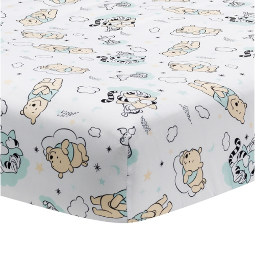 Winnie the Pooh Hugs Fitted Crib Sheet