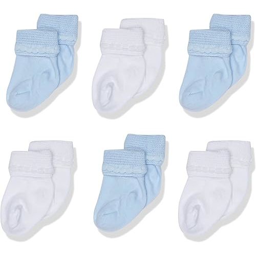Jefferies Socks Baby Newborn Bubble Stitch Rock-a-Bye Bootie 6 Pair Pack