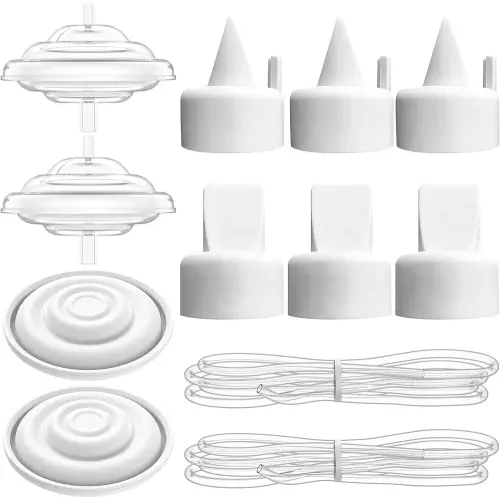 Pump Parts for Spectra, 10 PCS Replacement Kit with Duckbill Valves, Backflow Protectors, Tubes & Membranes for Spectra S1 S2 9 Plus Synergy Gold Pumps