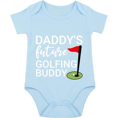listery Daddy's Future Golfing Buddy Bodysuit Golf Infant Daddys Golf Buddy Golf Romper Baby Girl Boy Baby Golf Unisex