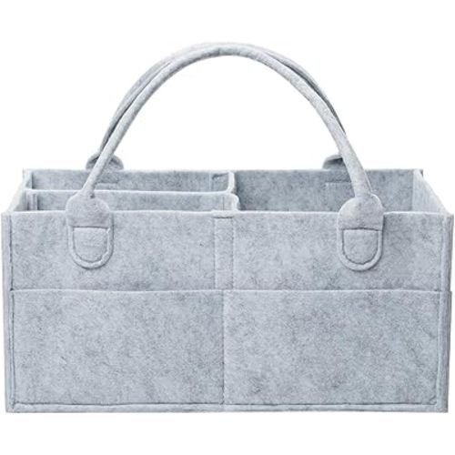 Mr. Pen- Baby Diaper Caddy Organizer, Grey, Large, Diaper Organizer, Car Diaper Caddy, Baby Caddy Organizer, Portable Diaper Caddy, Diaper Organizer for Changing Table, Baby Organizer for Nursery