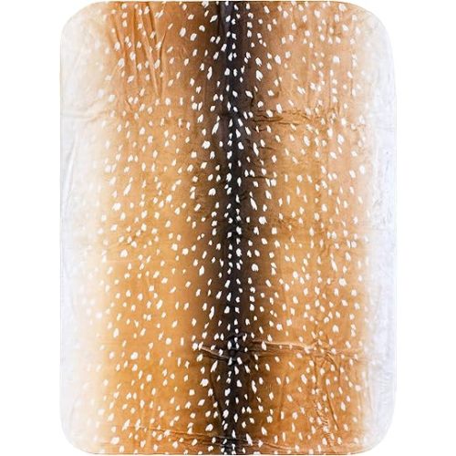Everything Comfy Deer Fawn Print Decorative Baby Throw Blanket, 30x40 Inch, Natural