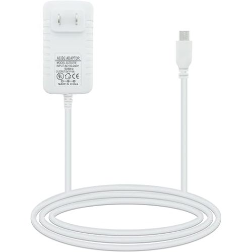Charger Replacement for V-Tech, Babysense, Owlet, LBTech, Eufy, VAVA, Moonbaby Baby Monitor, Power Adapter Micro USB Cord Cable 6 FT (Check Charging Port of 2nd Picture Before Buying)