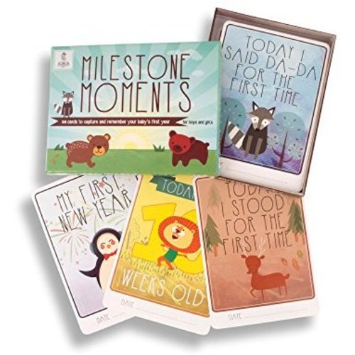 Baby Milestone Cards New Baby Shower Gift 38 Cards Including Christmas and New Year