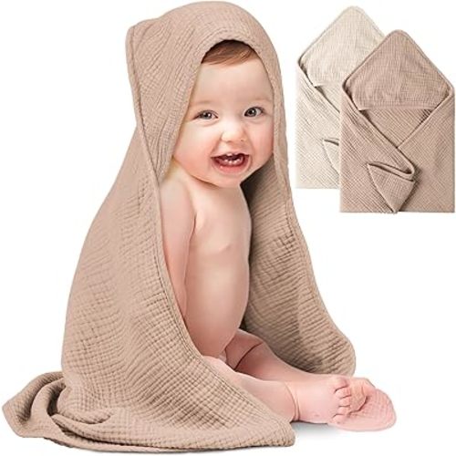 Muslin Hooded Baby Towels