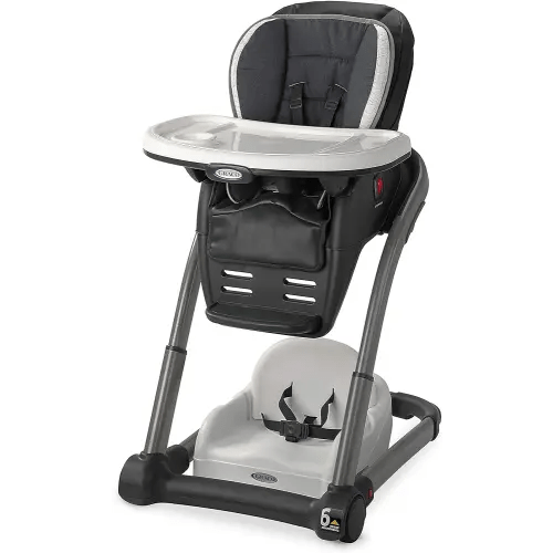 Graco Blossom 6 in 1 Convertible High Chair, Redmond, Infant Highchair, Toddlers Booster & Convenient for Travel