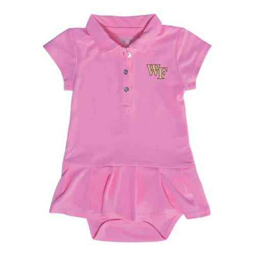 Infant Garb Pink Wake Forest Demon Deacons Caroline Bodysuit Dress
