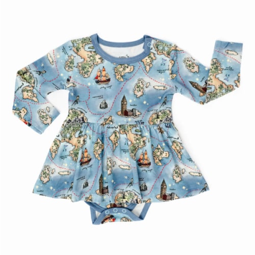 Neverland Map Baby Dress