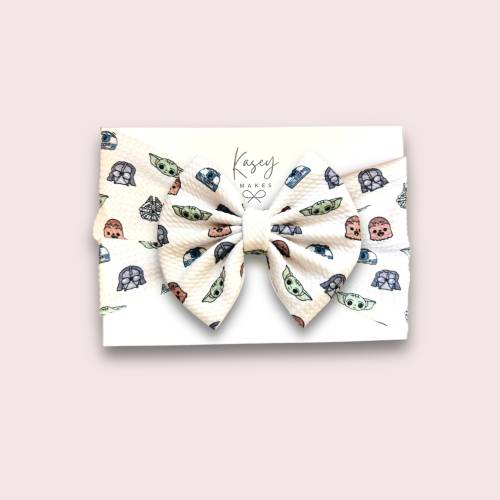 MAY THE 4TH Be With You| Star War Inspired Headbands, Bows, Headwraps, Scrunchies, Headbands, Infant Bows| Sibling Matching| Mommy & Me