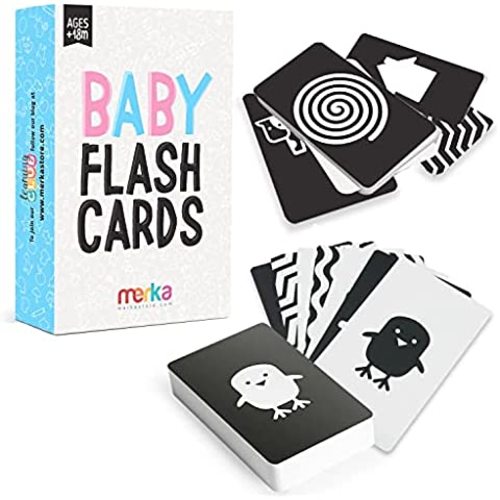 teytoy Tummy Time Floor Mirror, Double High Contrast Baby Toys Black and White Newborn Toys 0 3 Months Brain Development,Tummy Time Mirror Toys for Infants Boys and Girls Sensory Babies Toy 0-6 Month