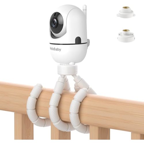 Tripod Baby Monitor Mount for HelloBaby HB6550/ HB6560/ HB65/ HB6351/ HB40/ HB6339/ HB6336, ANMEATE SM935E Monitor, Flexible Baby Camera Stand with 1/4" Screw – Portable, No Drilling