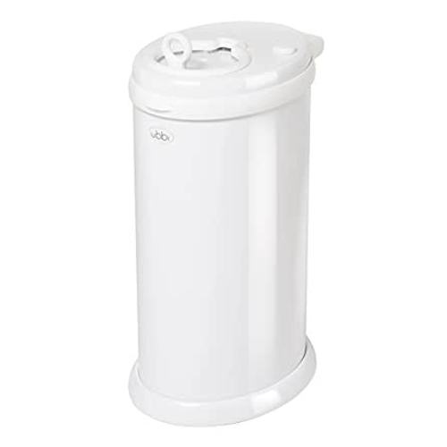 Amazon.com: Ubbi Steel Odor Locking, No Special Bag Required Money Saving, Awards-Winning, Modern Design, Registry Must-Have Diaper Pail, White : Industrial & Scientific