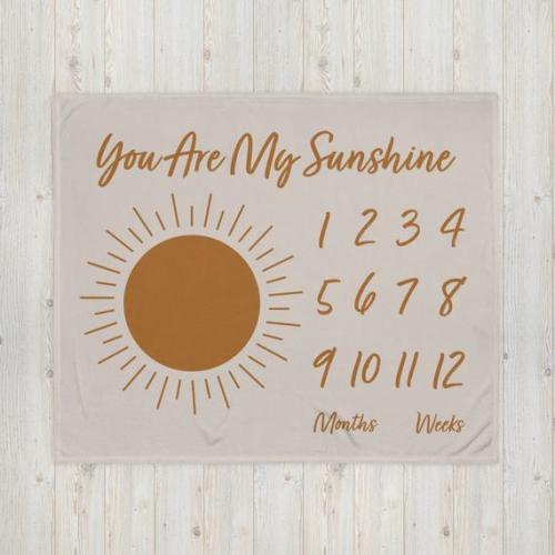 You Are My Sunshine Milestone Blanket 50 X 60 - Etsy