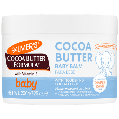 Palmer's Cocoa Butter Formula Hydrating Baby Balm, 7.25 oz, Nourish Dry Skin, Eczema, Cradle Cap & Diaper Rash