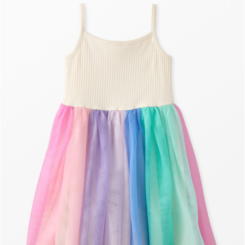 Sleeveless Rainbow Tulle Dress | Hanna Andersson