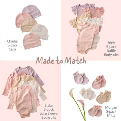 MORGAN 5-Pack Mitts, Sorbet - butterblu | Maisonette