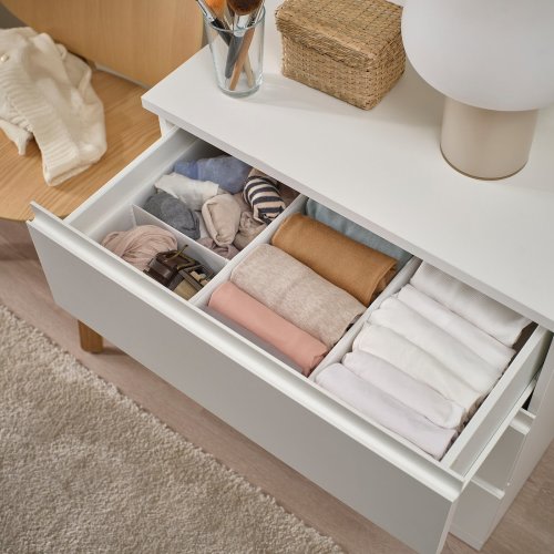 SKUBB Box, set of 3 - white 7 ¾x15x4 ¾ "