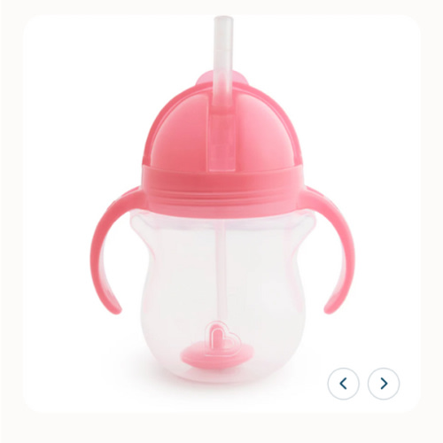Any Angle™ Click Lock® Weighted Straw Trainer Cup, 7oz | Sippy Cup | Munchkin