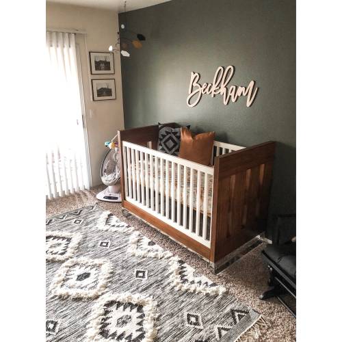Nursery Name Sign Boy Baby Name Sign Custom Nursery Sign Above Crib Sign Wooden Nursery Decor Baby Girl Sign Personalized Name Sign