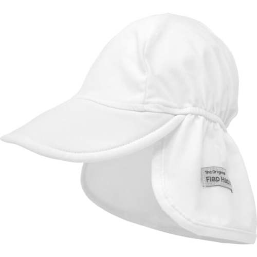 UPF 50+ Swim Flap Hat, White - Flap Happy | Maisonette