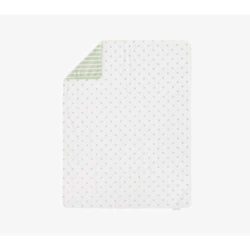 Dot & Stripe Chamois Baby Blanket