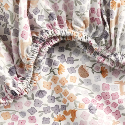 Stay Cool Wonderland Prairie Organic Cotton Baby Crib Fitted Sheet