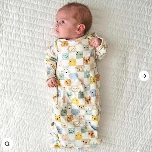 Check Mates Infant Gown - Little Sleepies