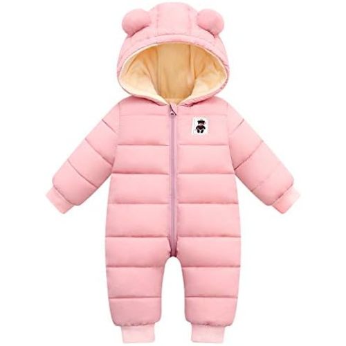 Cute Baby Snowsuit New Born baby girls Winter Coat Toddler Clothes