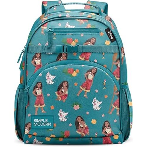 Simple Modern Medium Disney Toddler Backpack for School Girls and Boys | Kindergarten Elementary Kids Backpack | Fletcher Collection | Kids - 15" tall | Moana Oceana