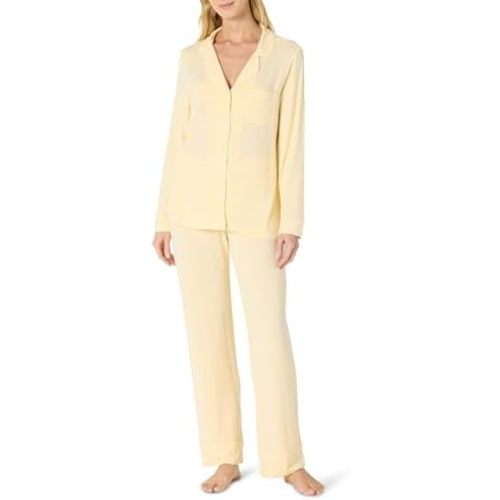 Amazon Essentials x Sofia Grainge Women's Stretch Modal Long-Sleeve and Full-Length Bottom Pajama Set