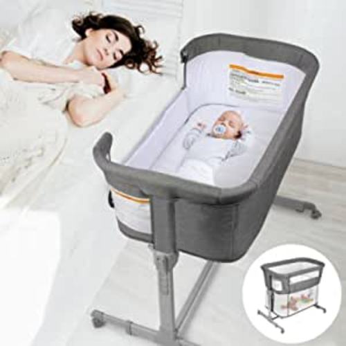 Amazon.com: 3 in 1 Baby Bassinet, Bedside Sleeper, & Playpen, Easy Folding Portable Crib (Grey)- KoolaBaby (Bassinet) : Baby