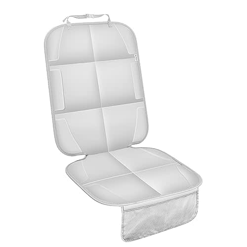 Meolsaek Car Seat Protector for Vehicles No Imprint, Durable Leather Car Seat Protector for Child Car Seat, Thick Pad Back Seat Protection Mat 1 pcs