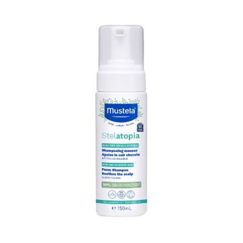 Mustela Stelatopia Fragrance Free Baby Foam Shampoo For Eczema Prone Skin - 5.07 Fl Oz