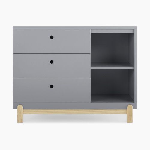 Delta Children Poppy 3 Drawer Dresser - Grey/Natural