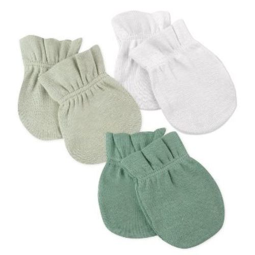 3-Pack Organic Cotton Mitts Sage Ombre Newborn