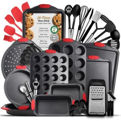 Joytable Premium Nonstick Bakeware Set, 39 Piece Set With Cookie Sheets, Muffin Pan, Cake Pan & Kitchen Utensils