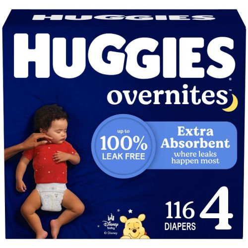 Huggies Overnites Disposable Diapers - Size 4 - 132ct