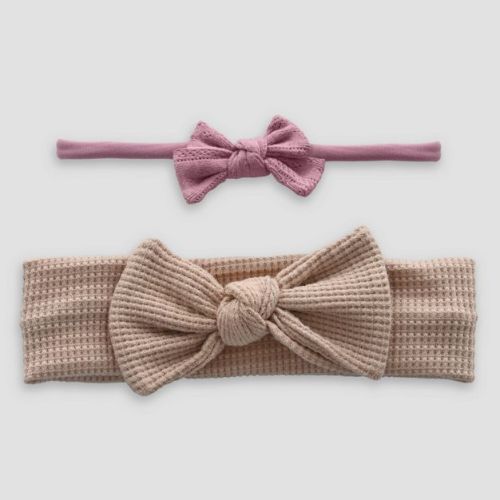 Carter's Just One You® Baby Girls' 2pk Headwraps - Brown/Pink 0-12M