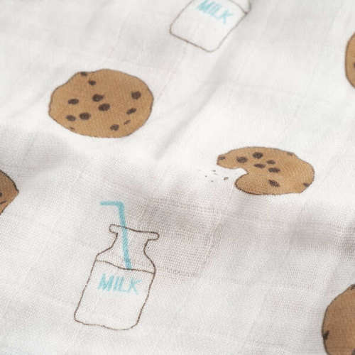 Bamboo Muslin Swaddle Blanket, Cookie Craze - Dear Perli | Maisonette
